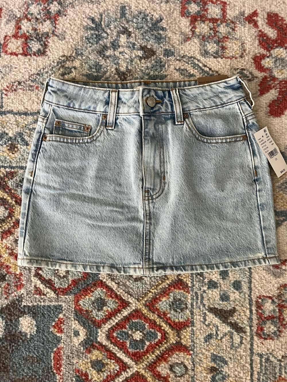 PacSun Light Blue Denim Mini Skirt